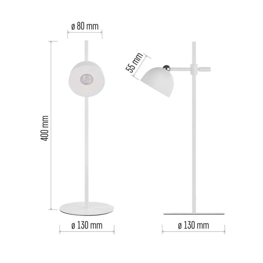 LED Pritemdomas įkraunamas stalinis šviestuvas magnetinis 4in1 LED/4,2W/3,7V 4000K 1200mAh balta
