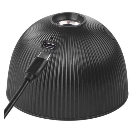 LED Pritemdomas įkraunamas stalinis šviestuvas magnetinis 4in1 LED/4,2W/3,7V 4000K 1200mAh juoda