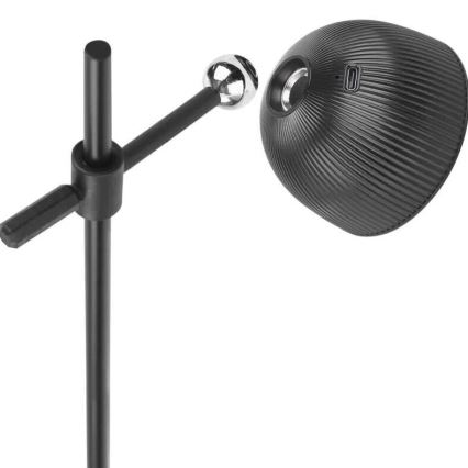 LED Pritemdomas įkraunamas stalinis šviestuvas magnetinis 4in1 LED/4,2W/3,7V 4000K 1200mAh juoda
