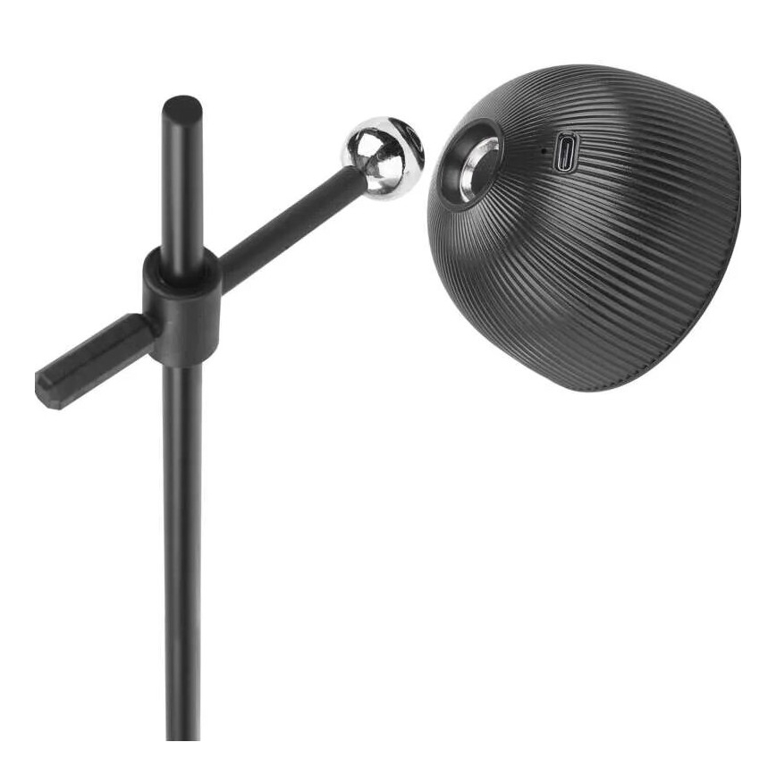 LED Pritemdomas įkraunamas stalinis šviestuvas magnetinis 4in1 LED/4,2W/3,7V 4000K 1200mAh juoda