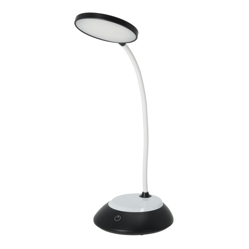 LED Pritemdomas įkraunamas stalinis šviestuvas VISUA LED/5W/5V 3000-5000K 1200 mAh juoda