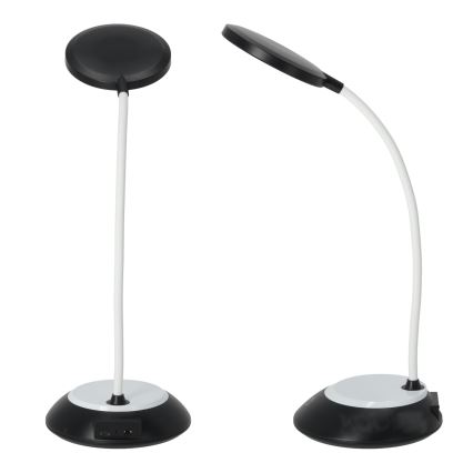 LED Pritemdomas įkraunamas stalinis šviestuvas VISUA LED/5W/5V 3000-5000K 1200 mAh juoda