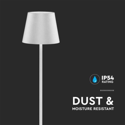 LED Pritemdomas įkraunamas toršeras 3in1 LED/4W/5V 4400 mAh 3000K IP54 balta