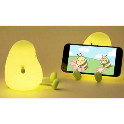 LED Pritemdomas įkraunamas vaikiškas naktinis šviestuvas LED/1W/5V 3000K 800 mAh mango