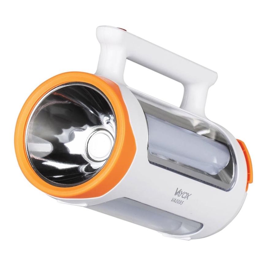 LED Pritemdomas įkraunamas žibintuvėlis 2in1 su maitinimo bloko funkcija LED/5W/230V 3500 mAh