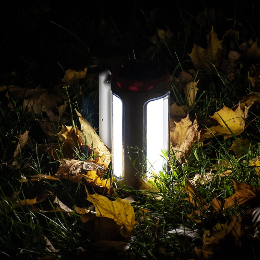 LED Pritemdomas įkraunamas žibintuvėlis 2in1 su maitinimo bloko funkcija LED/5W/230V 3500 mAh