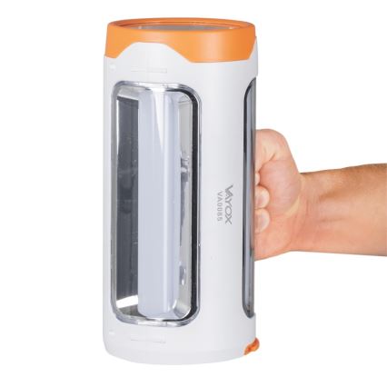 LED Pritemdomas įkraunamas žibintuvėlis 2in1 su maitinimo bloko funkcija LED/5W/230V 3500 mAh