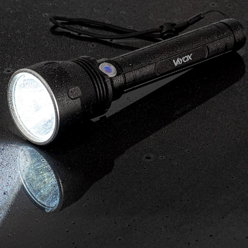 LED Pritemdomas įkraunamas žibintuvėlis LED/20W/5V IPX5 1570 blizgus 8400 mAh