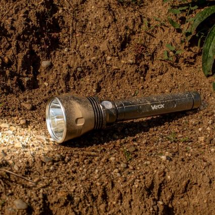 LED Pritemdomas įkraunamas žibintuvėlis LED/20W/5V IPX5 1570 blizgus 8400 mAh