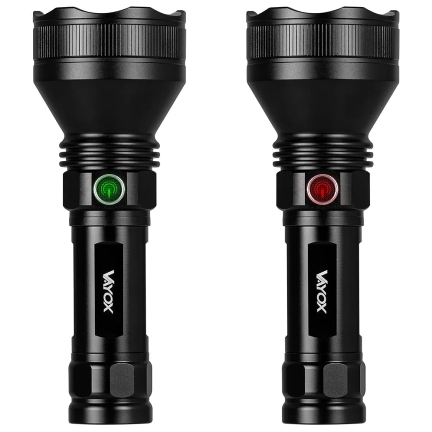 LED Pritemdomas įkraunamas žibintuvėlis LED/20W/5V IPX5 1900 blizgus 5000 mAh