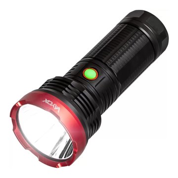 LED Pritemdomas įkraunamas žibintuvėlis LED/20W/5V IPX5 2000 blizgus 6000 mAh