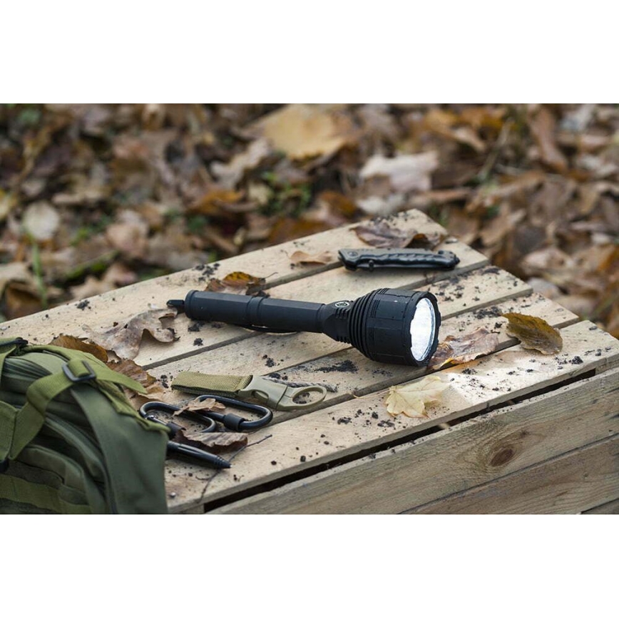 LED Pritemdomas įkraunamas žibintuvėlis LED/30W/5V IPX7 3000 blizgus 8400 mAh