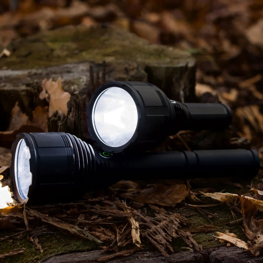 LED Pritemdomas įkraunamas žibintuvėlis LED/30W/5V IPX7 3000 blizgus 8400 mAh