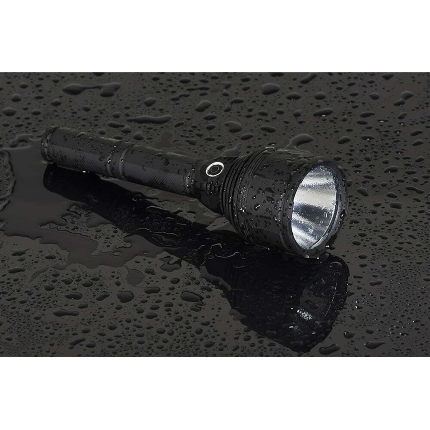 LED Pritemdomas įkraunamas žibintuvėlis LED/30W/5V IPX7 3000 blizgus 8400 mAh