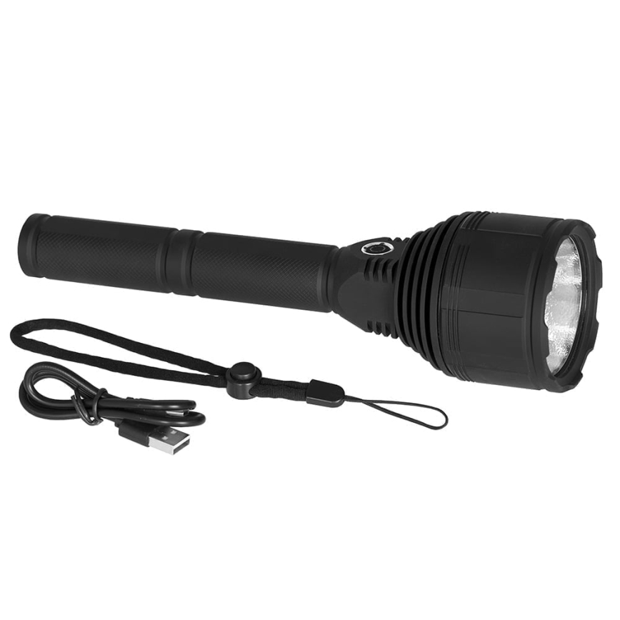 LED Pritemdomas įkraunamas žibintuvėlis LED/30W/5V IPX7 3000 blizgus 8400 mAh