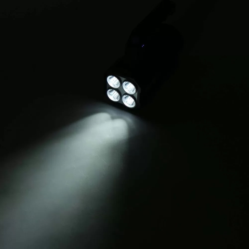 LED Pritemdomas įkraunamas žibintuvėlis LED/5V IPX4 250 blizgus 1200 mAh