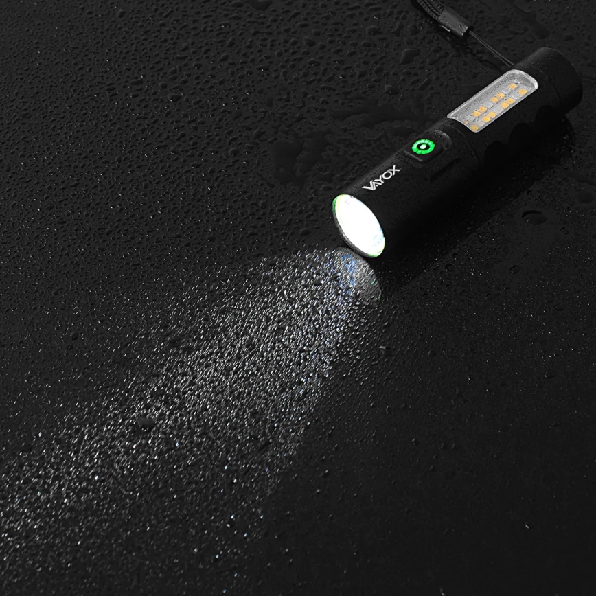 LED Pritemdomas įkraunamas žibintuvėlis su raudonas šviestuvas LED/5W/5V IPX4 250 blizgus 2000 mAh