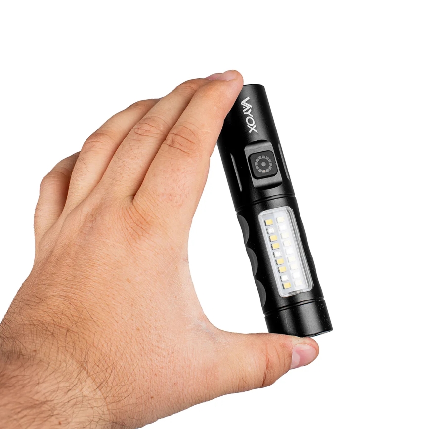 LED Pritemdomas įkraunamas žibintuvėlis su raudonas šviestuvas LED/5W/5V IPX4 250 blizgus 2000 mAh