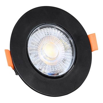 LED pritemdomas įleidžiamas lubinis šviestuvas ZITA LED/3/5/7W/230V 3000/4000/6000K diametras 9 cm juoda
