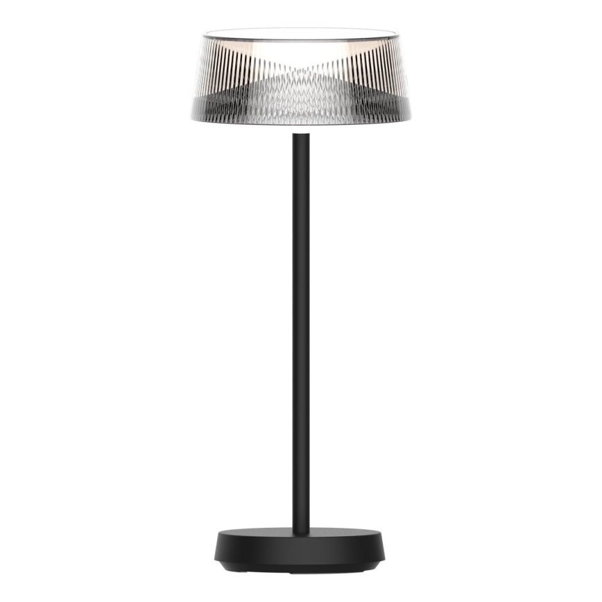 LED Pritemdomas jutiklinis lauko stalinis šviestuvas CASABLANCA LED/3,4W/5V USB 3600 mAh IP44 juoda