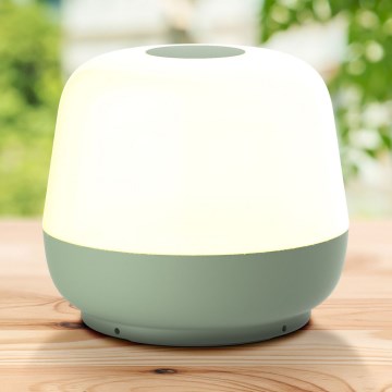 LED Pritemdomas jutiklinis lauko stalinis šviestuvas SAMBA LED/1,2W/5V USB 1200 mAh IP44 žalia
