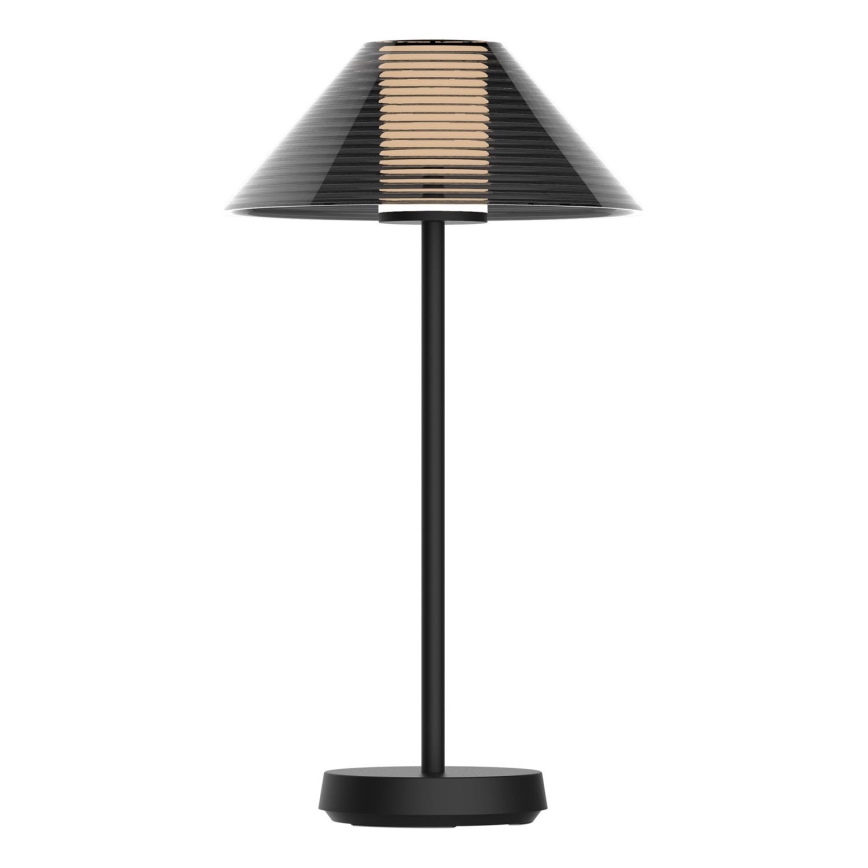 LED Pritemdomas jutiklinis lauko stalinis šviestuvas SERENGETI LED/3,4W/5V USB 3600 mAh IP44 juodas
