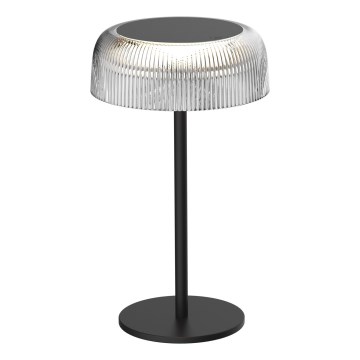LED Pritemdomas jutiklinis lauko stalinis šviestuvas TRYPOLIS LED/2W/5V USB 1800 mAh IP44 juoda