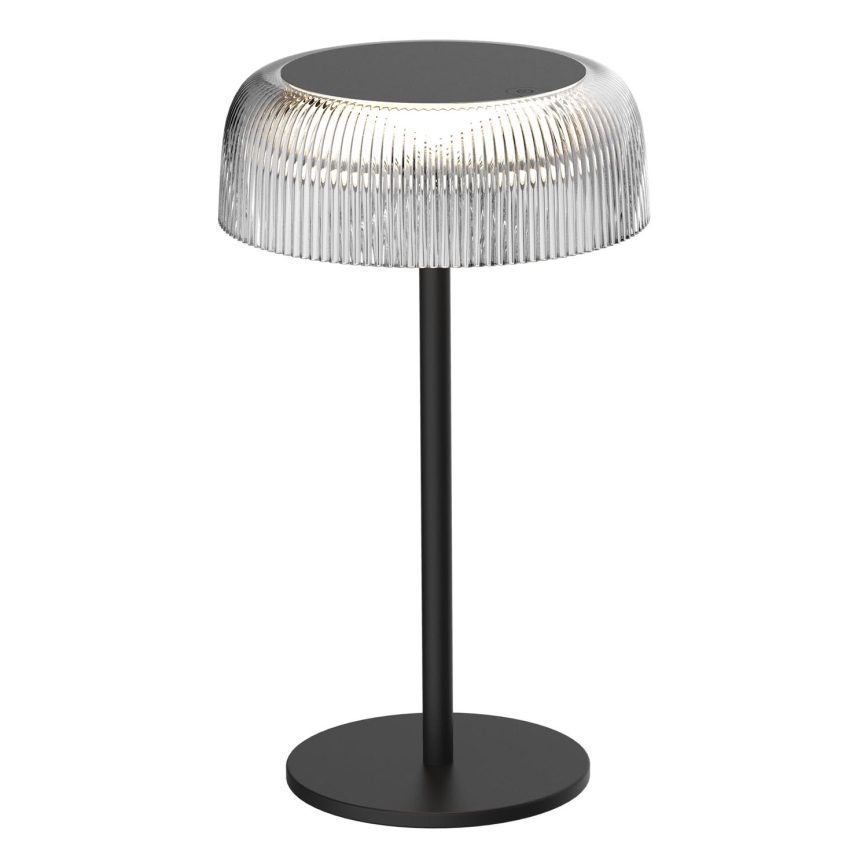 LED Pritemdomas jutiklinis lauko stalinis šviestuvas TRYPOLIS LED/2W/5V USB 1800 mAh IP44 juoda