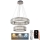LED Pritemdomas krištolo pakabinamas sietynas LED/65W/230V 3000-6500K blizgus chromas + nuotolinio valdymo pultas
