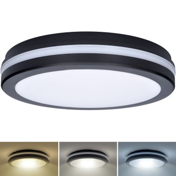 LED Pritemdomas lauko lubų šviestuvas LED/18W/22W/26W/230V 3000/4000/6500K IP65 juodas