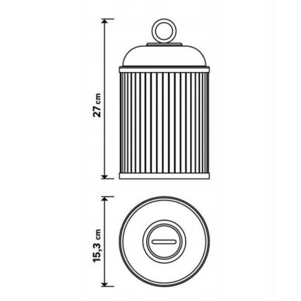 LED Pritemdomas lauko šviestuvas CANARI LED/2W/5V IP44