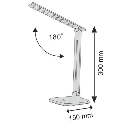 LED pritemdomas, liečiamas stalinis šviestuvas JOWI LED/8W/230V balta