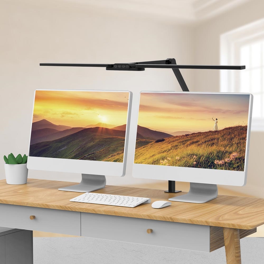 LED šviesos reguliavimas jutiklinė lankstus Stalinis šviestuvas POINTIQ LED/24W/230V 3000-6500K CRI 92 juoda