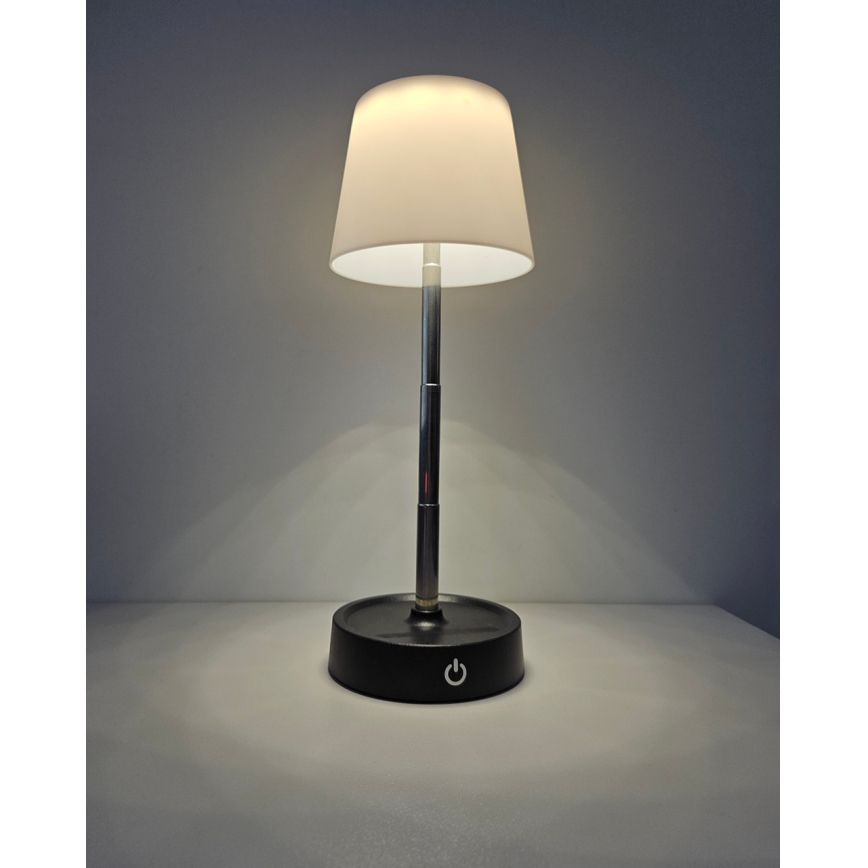 LED pritemdomas, liečiamas stalinis šviestuvas LED/3W/5V USB 800 mAh balta