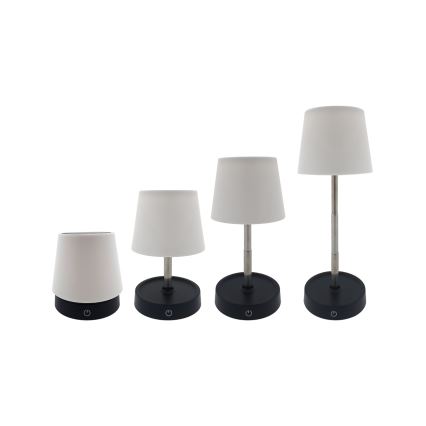 LED pritemdomas, liečiamas stalinis šviestuvas LED/3W/5V USB 800 mAh balta