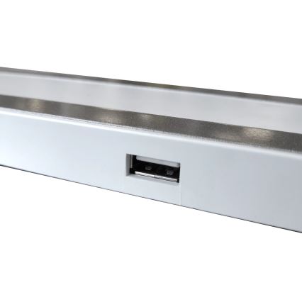 LED pritemdomas, liečiamas stalinis šviestuvas MADERA LED/7W/230V USB balta