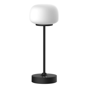 LED pritemdomas, liečiamas stalinis šviestuvas RIMINI LED/2W/5V USB 2000 mAh juoda/balta
