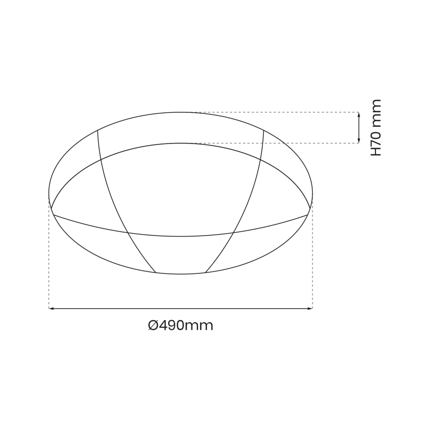 LED Pritemdomas lubinis šviestuvas BOB LED/40W/230V 3000-6000K + nuotolinio valdymo pultas
