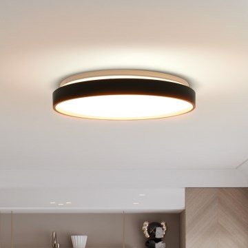 LED Pritemdomas lubinis šviestuvas CALA LED/48W/230V 3000-6500K juoda/auksas + nuotolinio valdymo pultas