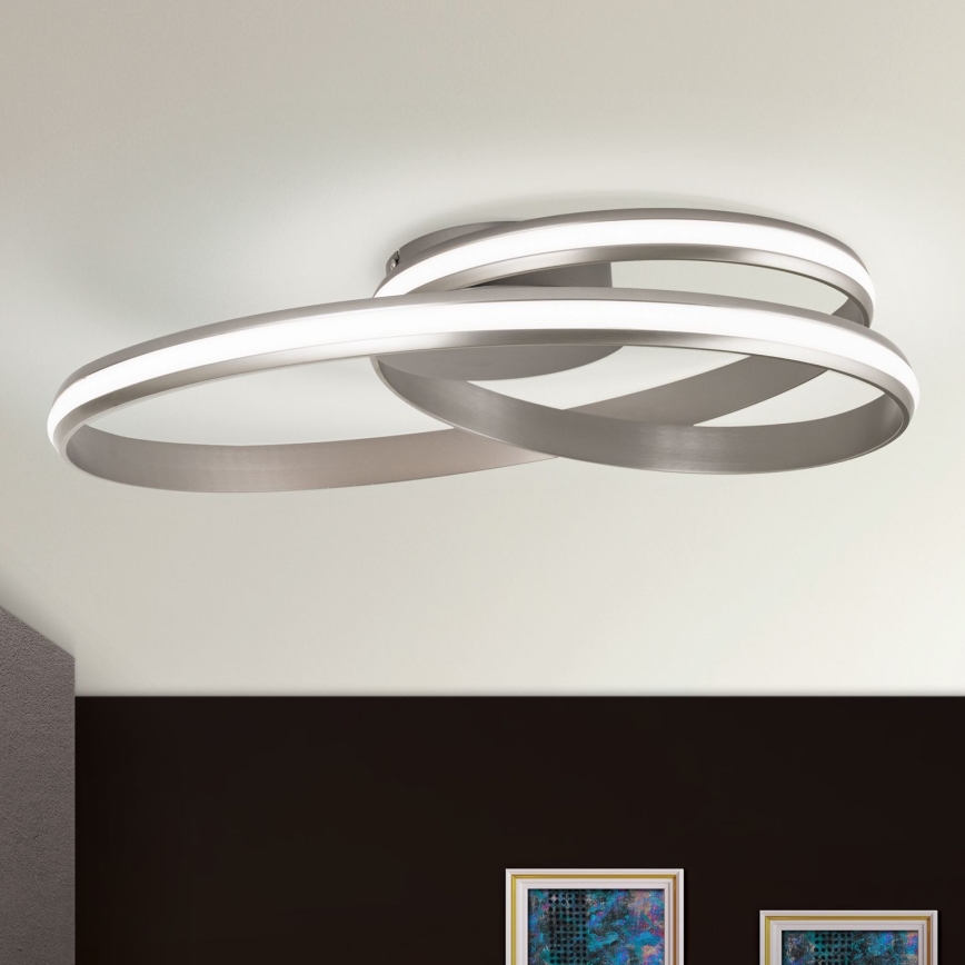 LED Pritemdomas lubinis šviestuvas CIRCUS LED/30W/230V sidabras
