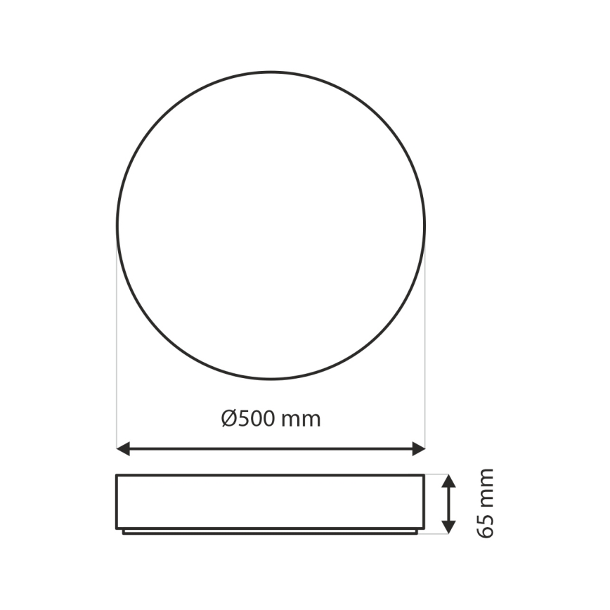 LED Pritemdomas lubinis šviestuvas DRINA LED/36W/230V 2700-6500K diametras 50 cm + nuotolinio valdymo pultas