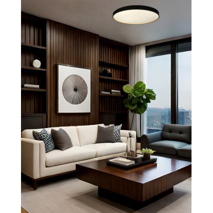 LED Pritemdomas lubinis šviestuvas EBRO LED/36W/230V 2700-6500K diametras 50 cm + nuotolinio valdymo pultas