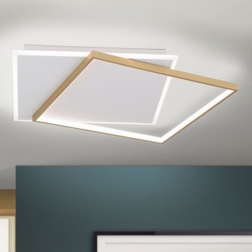 LED Pritemdomas lubinis šviestuvas EMANUEL LED/50W/230V balta/auksas