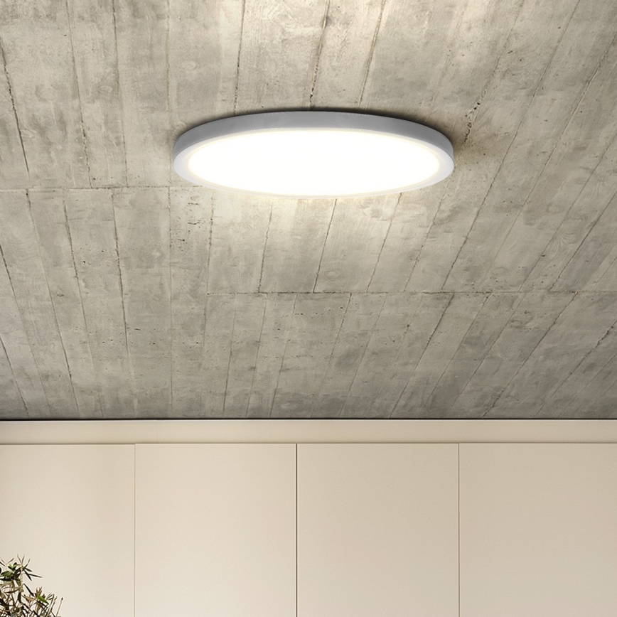 LED Pritemdomas lubinis šviestuvas ESTELA LED/36W/230V diametras 30 cm balta + nuotolinio valdymo pultas