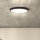 LED Pritemdomas lubinis šviestuvas ESTELA LED/36W/230V diametras 30 cm juoda + nuotolinio valdymo pultas