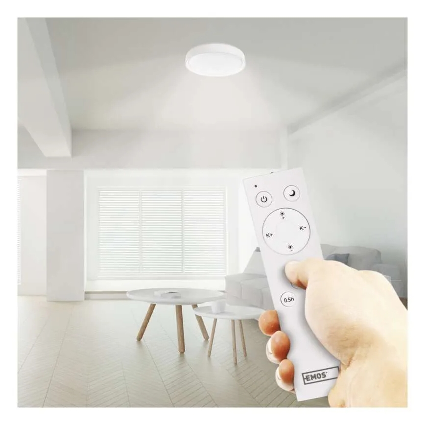 LED Pritemdomas lubinis šviestuvas GoSmart LED/45W/230V diametras 50 cm 2700-6500K Wi-Fi Tuya + nuotolinio valdymo pultas