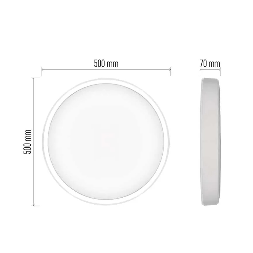 LED Pritemdomas lubinis šviestuvas GoSmart LED/45W/230V diametras 50 cm 2700-6500K Wi-Fi Tuya + nuotolinio valdymo pultas