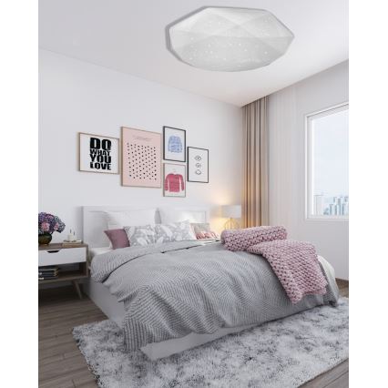 LED Pritemdomas lubinis šviestuvas INDUS LED/60W/230V 2700-6500K diametras 58 cm + nuotolinio valdymo pultas