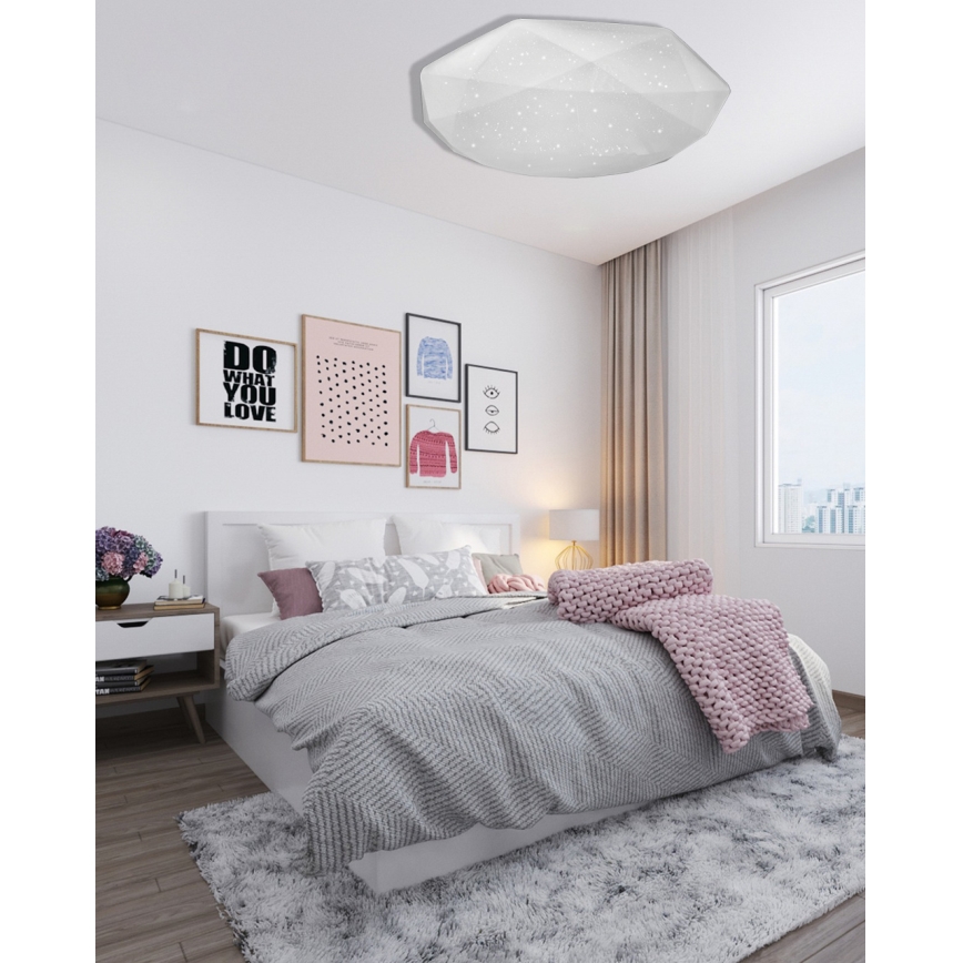 LED Pritemdomas lubinis šviestuvas INDUS LED/60W/230V 2700-6500K diametras 58 cm + nuotolinio valdymo pultas