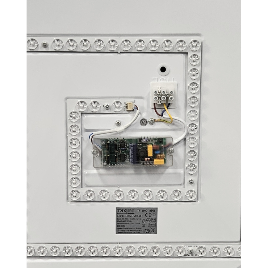 LED Pritemdomas lubinis šviestuvas INDUS LED/60W/230V 2700-6500K diametras 58 cm + nuotolinio valdymo pultas